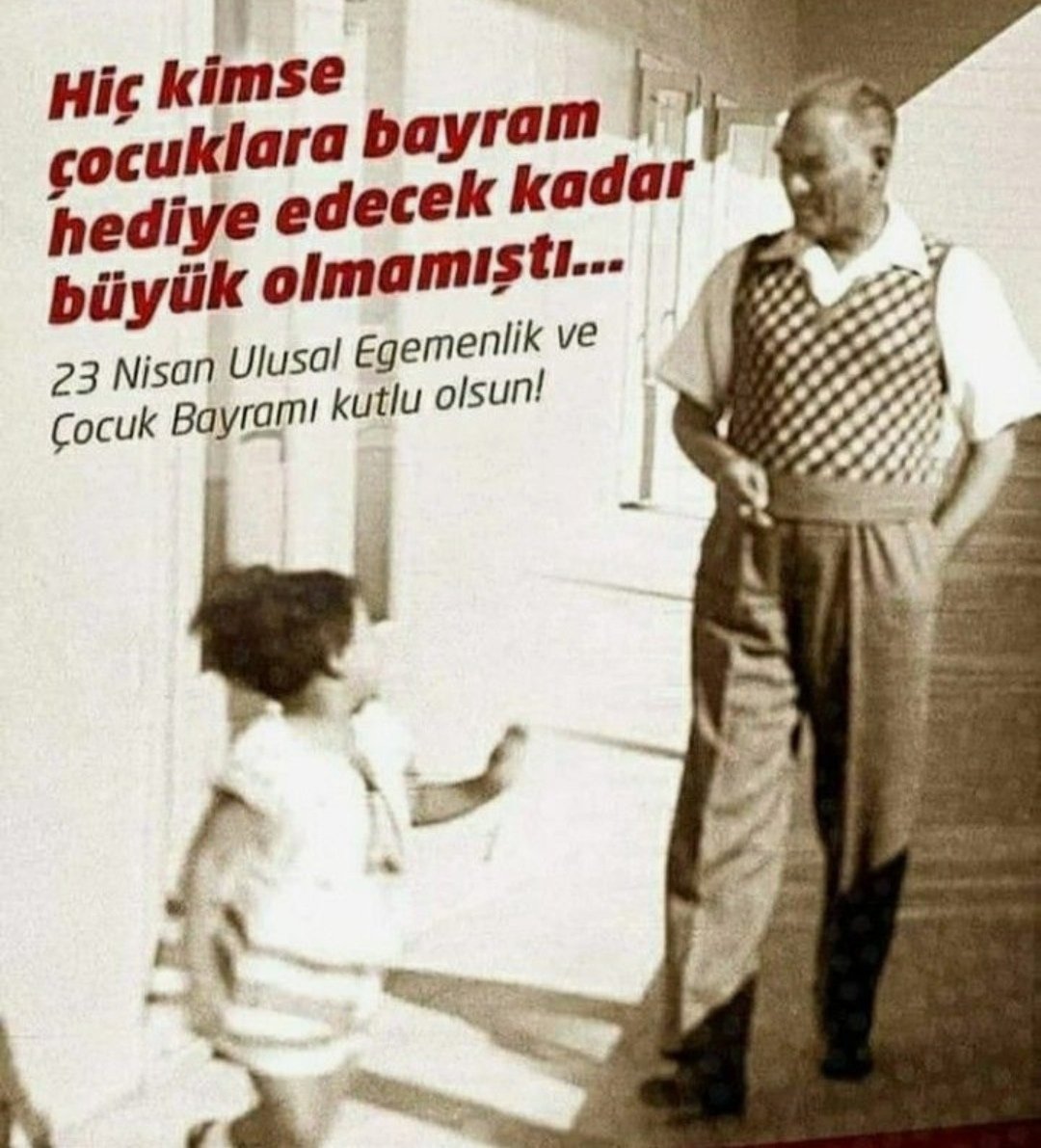 23 Nisan Ulusal Egemenlik ve Çocuk Bayramımız kutlu olsun 🇹🇷