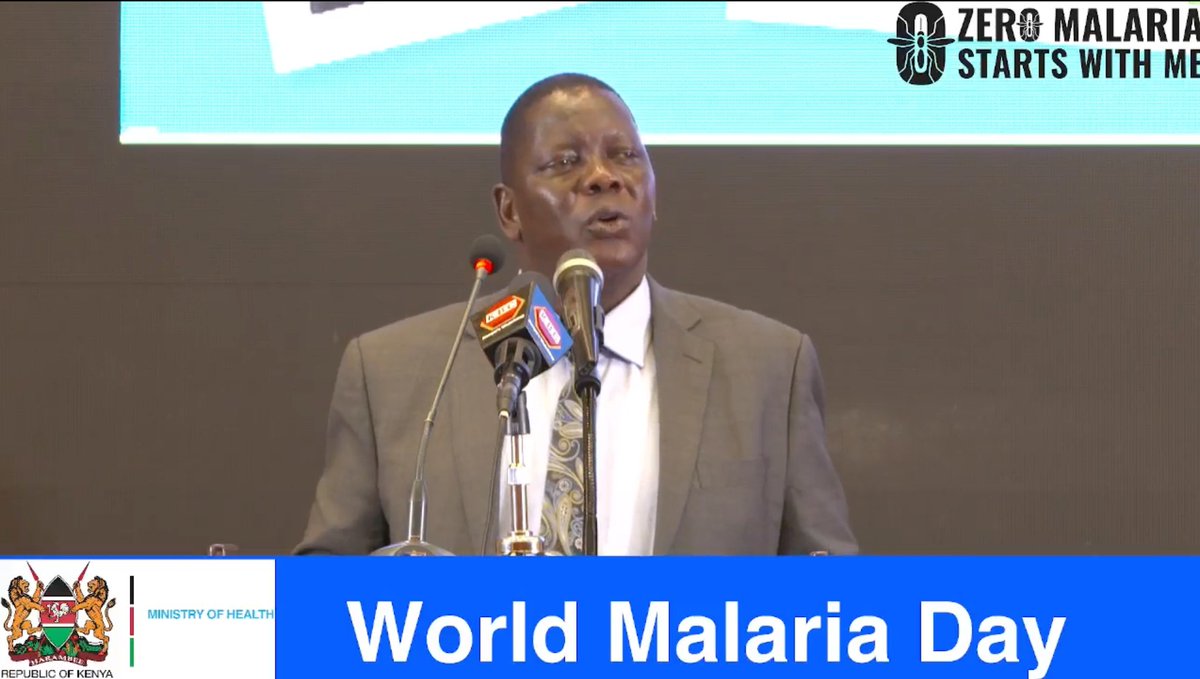 Hon. Dr Robert Pukose 'Our constitution envisages collaboration. Therefore, we need to work together to harness our resources to eliminate #Malaria, especially in malaria-endemic regions.' @DNMPKenya #AccelerateTheFight #WorldMalariaDay #EndMalaria