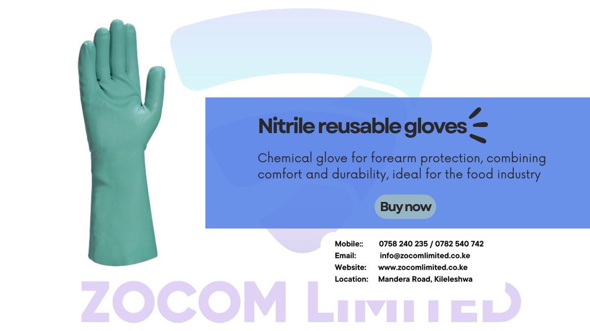Nitrile gloves are your first line of defense against harsh chemicals, irritants, and accidental splashes. 

#NitrileGloves #ChemicalSafety #SafetyFirst