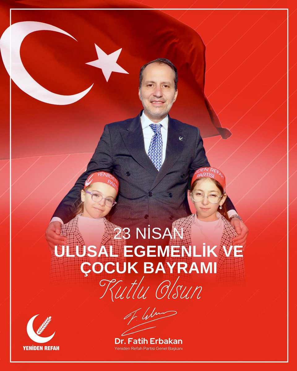 Gazze’de zulüm altında olan çocuklarımız başta olmak üzere tüm dünyadaki masum yavrularımızın #23Nisan Ulusal Egemenlik ve Çocuk Bayramı’nı tebrik ediyoruz.