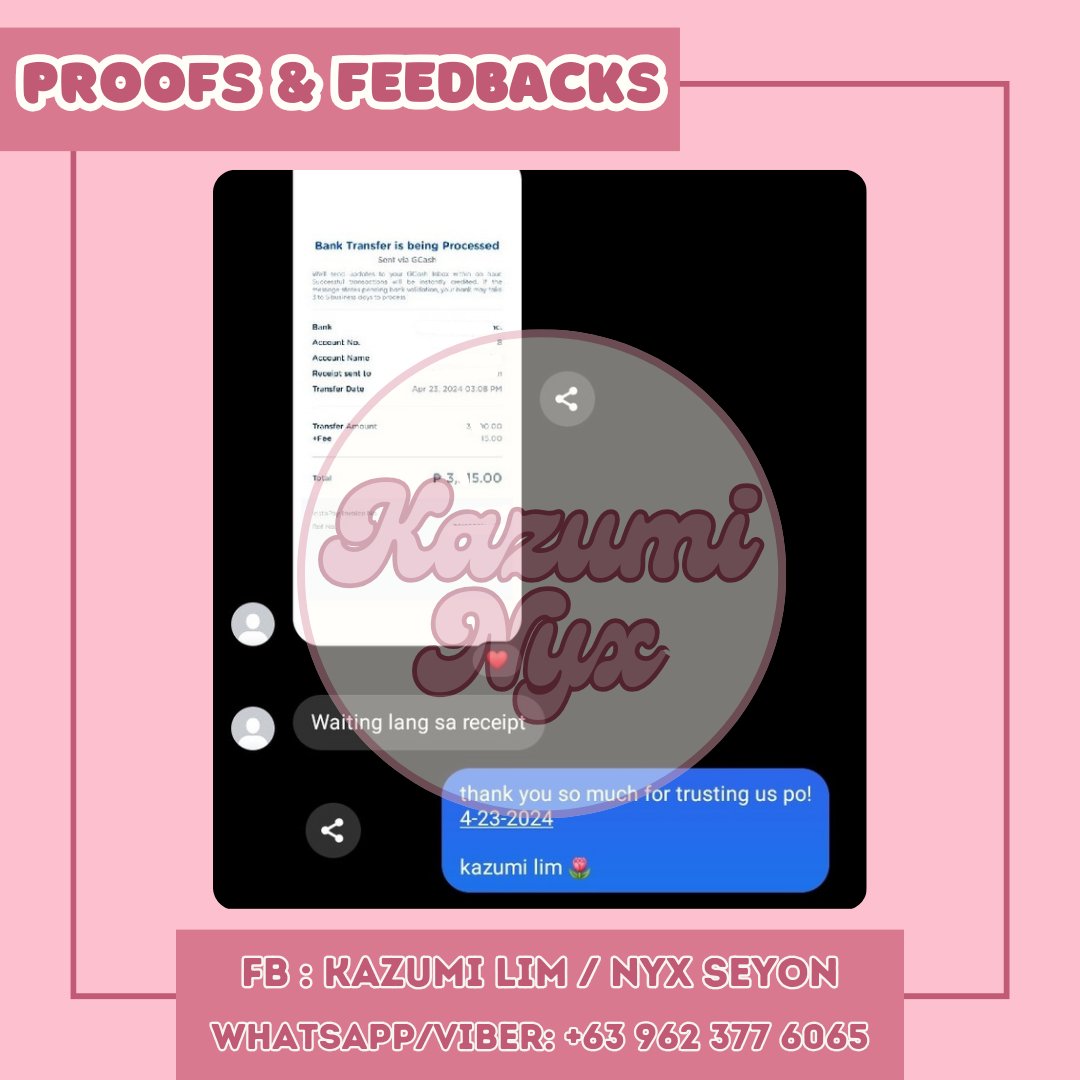 𝐚𝐩𝐫𝐢𝐥 𝐩𝐫𝐨𝐨𝐟𝐬 𝟐𝟎𝟐𝟒 | received payment 𓍢ִ໋🌷‌֒

hit me up: facebook.com/profile.php?id…

- we have gc for proofs and observation -

#unwantedpregnancy #pampalaglag #abortionpills #planbpills #gamotpampalaglag #earlyabortion #manila #nationwide #legitpampalaglag