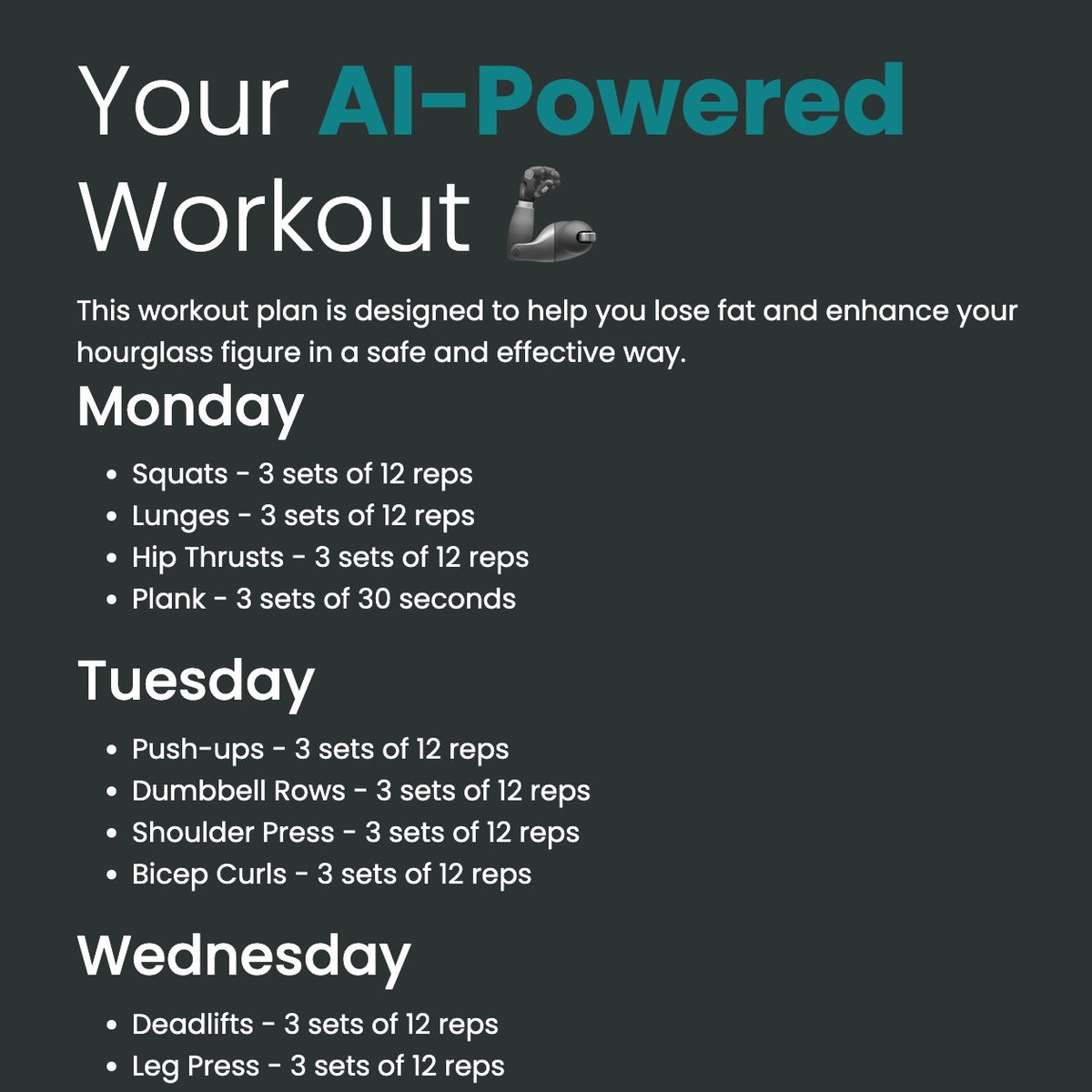 Hello fitness lover friends. A few of you were asking about how personalized plans look like. Here is a sneak peek 👀🏋️‍♂️ you know how to get yours!