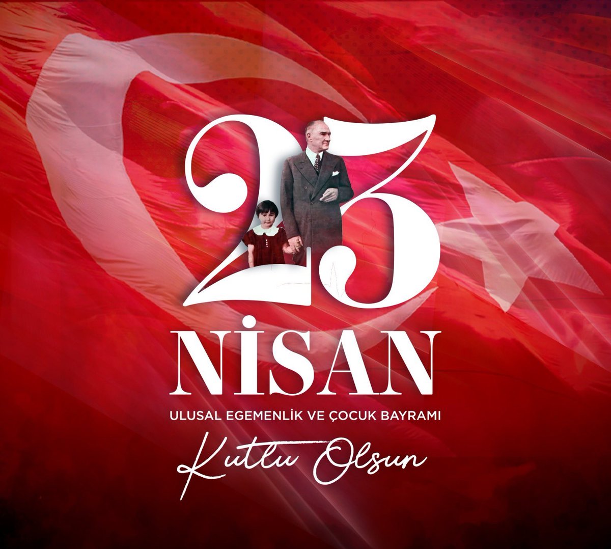 🇹🇷 Ulu Önderimiz Gazi Mustafa Kemal Atatürk'ün dünya çocuklarına armağan ettiği #23Nisan Ulusal Egemenlik ve Çocuk Bayramımız kutlu olsun!