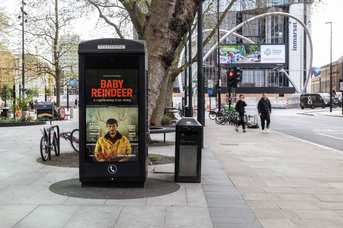 'Baby Reindeer - A Captivating True Story' . @NetflixUK . @global . #ooh #outofhome #advertising #oohmedia #oohadvertising #advertisingphotography #babyreindeernetflix