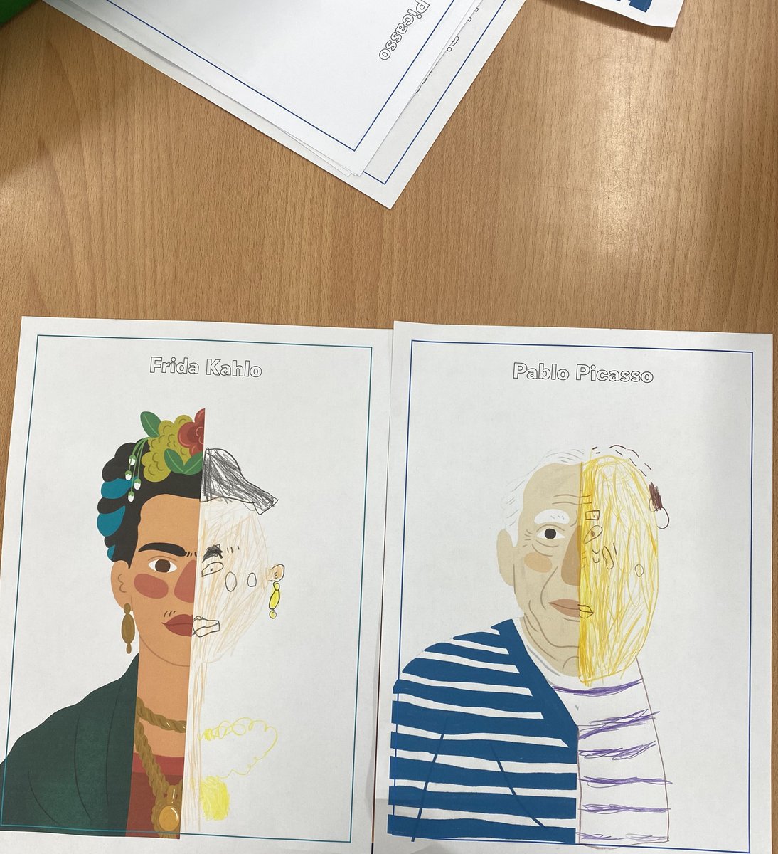 SybournPriE17's tweet photo. In KS1 Creative club yesterday the children were looking at some famous artists and had a go at sketching the other half of their face
@AaronLionLearn @LionAcTrust
#primaryeducation #lionpathways #lovelearning #motivatedlearning #primarycurriculum #primarysolution https://t.co/mzeyKxjjgH