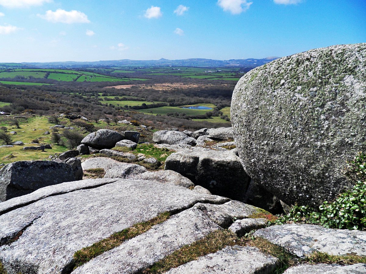 Looking across from the top of Helman Tor, Cornwall. Have a good day.