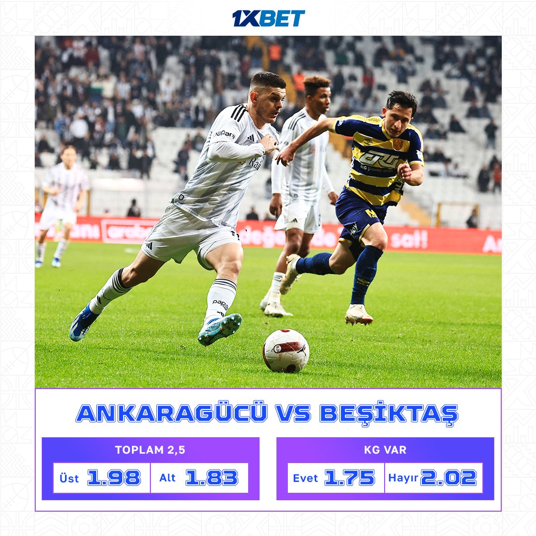 🇹🇷 Türkiye Kupası yarı finali 😎 Beşiktaş bir kupa daha kazanmaya gidiyor 🤔 Ankaragücü onları durdurabilecek mi? Bahis yap ➡️➡️ tapxlink.com/line_tw