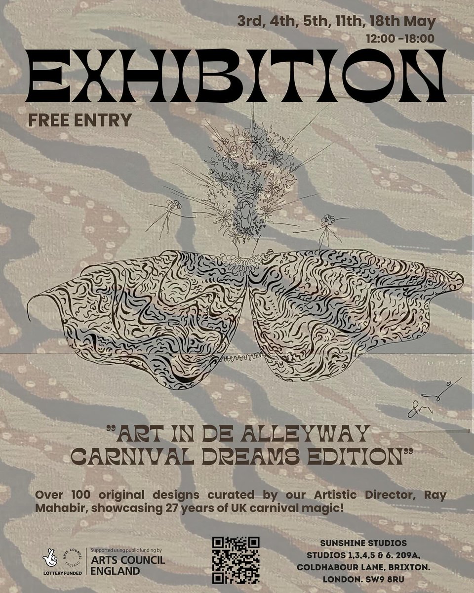 Invitation to Art in De Alleyway, Carnival Dreams – Anniversary Edition! sunshineiarts.benchurl.com/c/v?e=17EC6B5&… @CllrAnyanwu @lambeth_council @JimDicksLambeth