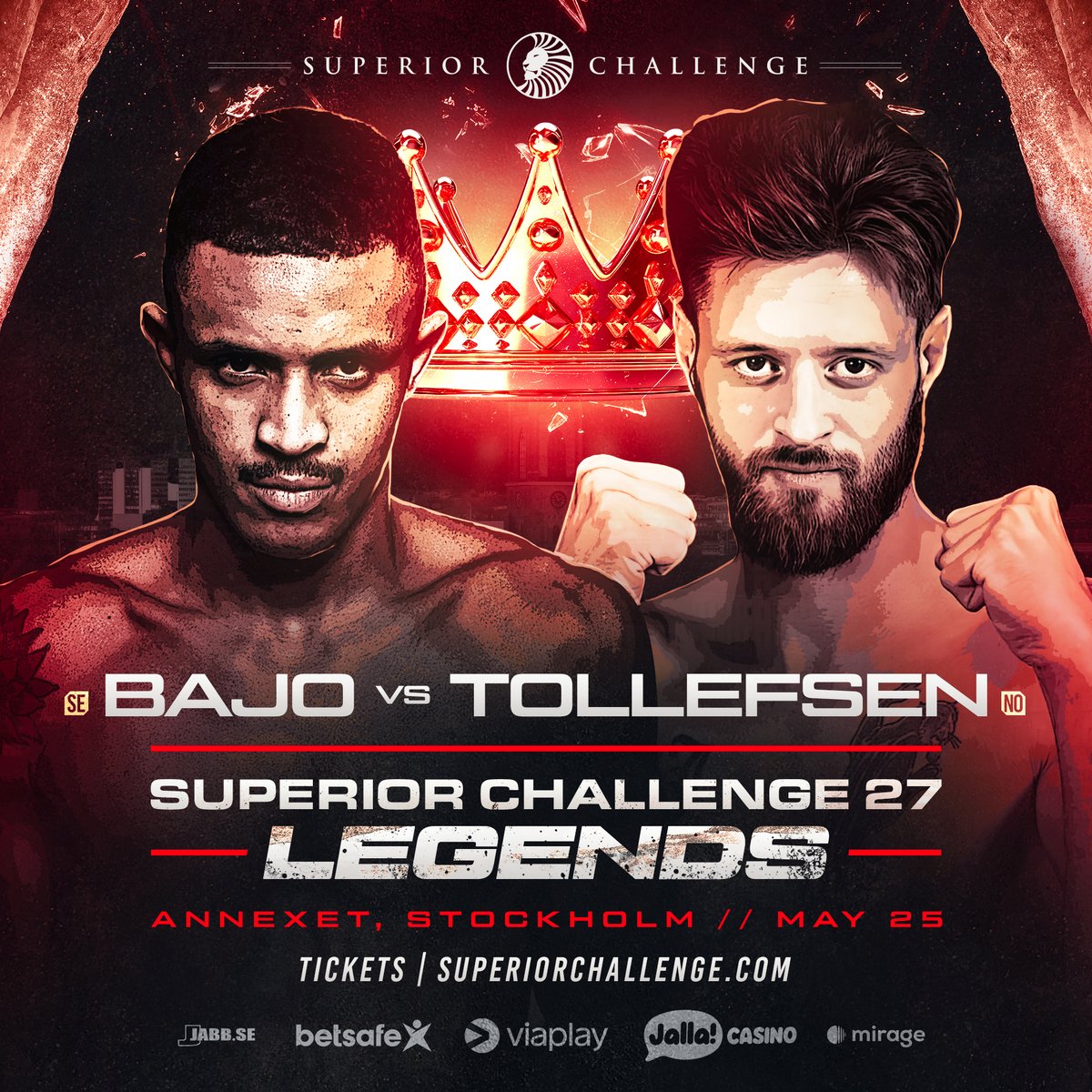 Christopher Bajo 🇸🇪 vs 🇳🇴 Joachim 'Slenderman' Tollefsen
Superior Challenge 27
May 25 - Annexet - Stockholm
Powered by @betsafe

#mma #superiorchallenge #mixedmartialarts