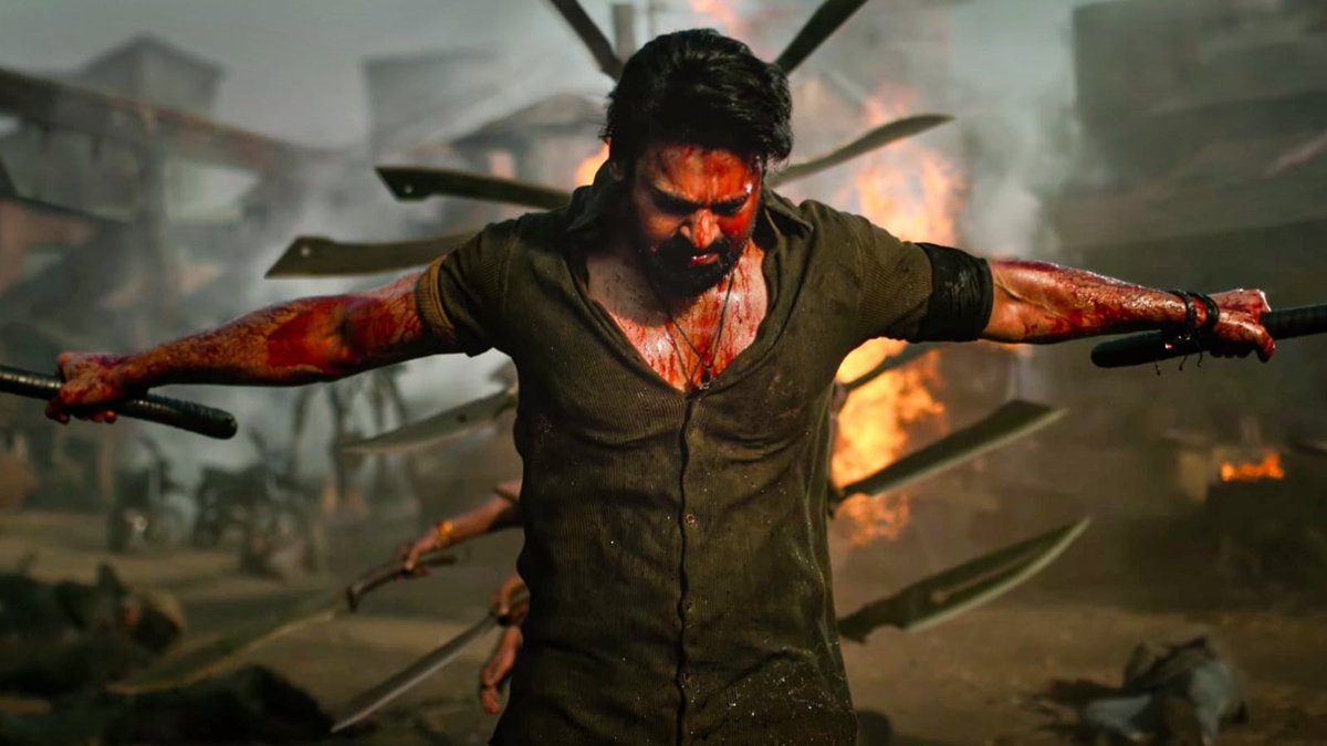 What’s your favorite “covered in blood” scene? I’ll start: This scene from #Prabhas's #SalaarCeaseFire