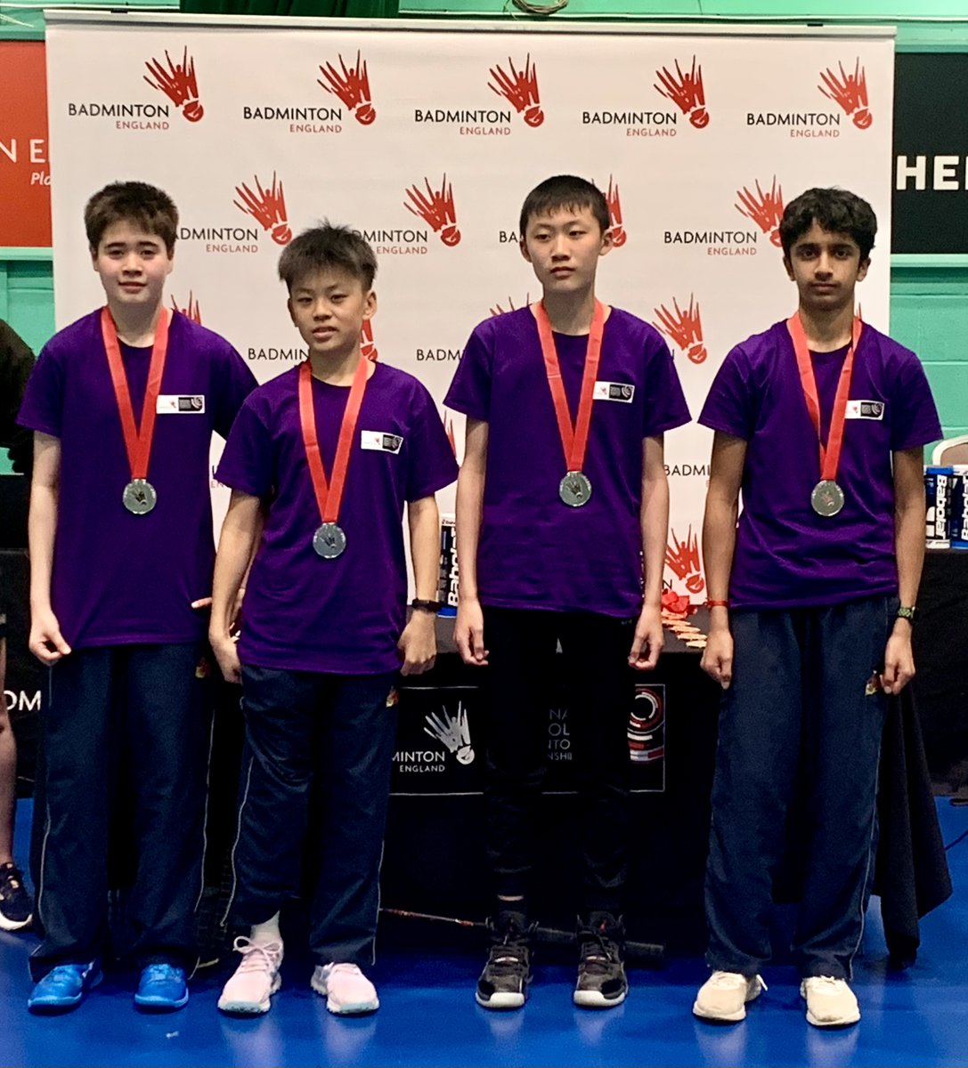 Our U14 badminton team made history at the National Finals in Milton Keynes at last weekend, finishing as National Runners Up. 🏸🏅 Well done Punit, Michael, Jia, and Daniel for such an exceptional performance! 👏