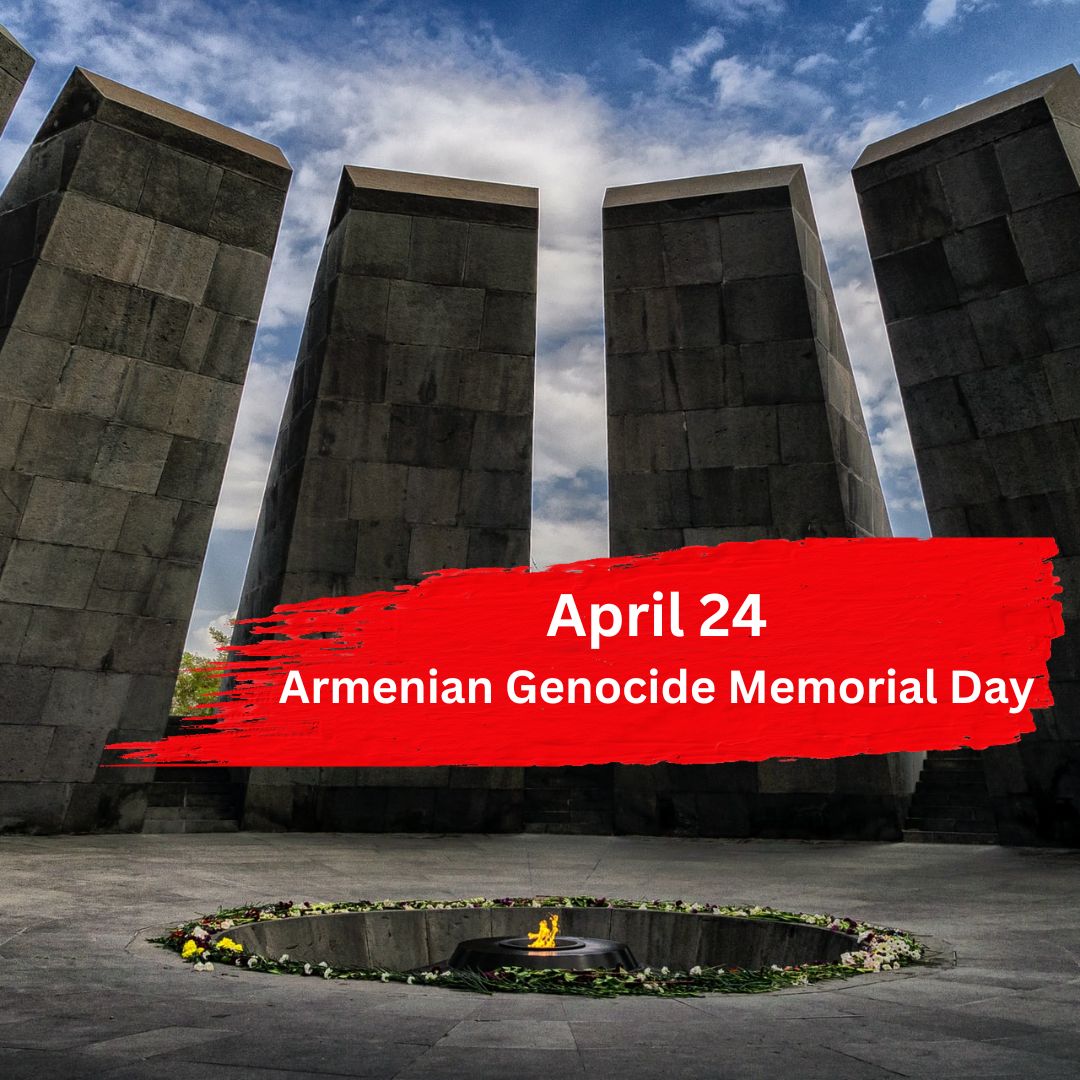 On Armenian Genocide Remembrance Day, we remember and mourn the 1.5 million Armenians who lost their lives. May their memory be a blessing, and we continue striving for recognition and justice. #ArmenianGenocide #NeverAgain