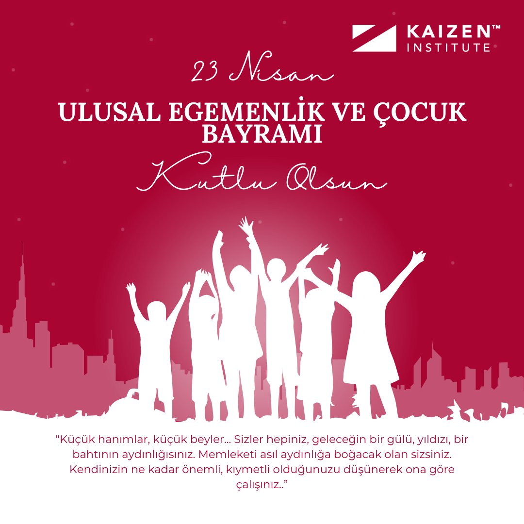 23 Nisan Ulusal Egemenlik ve Çocuk Bayramı kutlu olsun! Çocuklarımızın neşesi ve umutlarıyla dolu nice güzel yıllara! 🌟 Sevgi dolu bir dünya için hep birlikte!
#23Nisan  #CocukBayramı