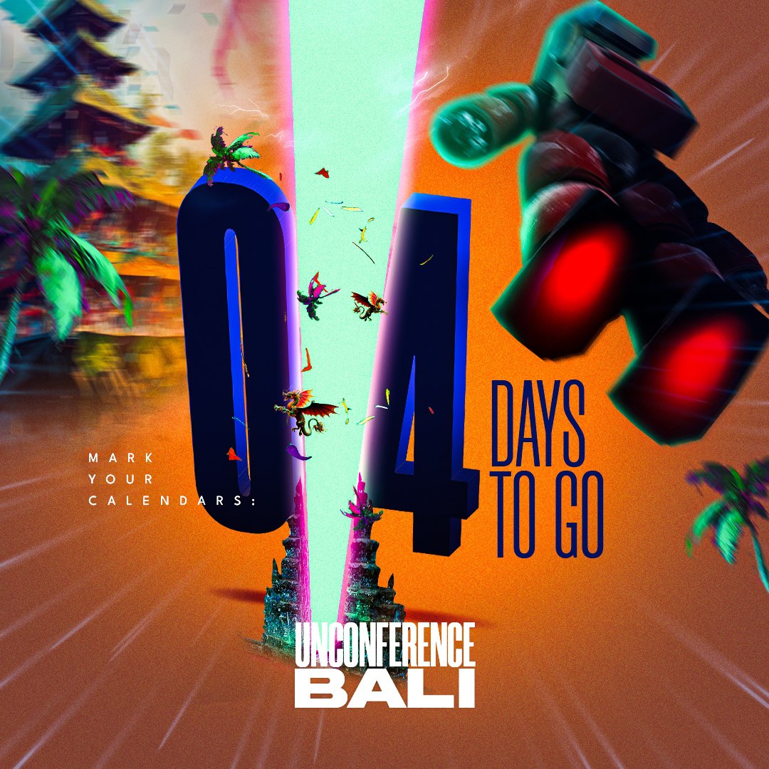 S21Ventures's tweet photo. 4 more days🔸

@unconbali is bringing you spontaneous discussions, epic collaborations, and unforgettable experiences under the Bali sun.

Join us April 27th-28th in the heart of innovation: The Core Tech Hub!

Mark your calendars now🔔 https://t.co/h2xSdzopsk