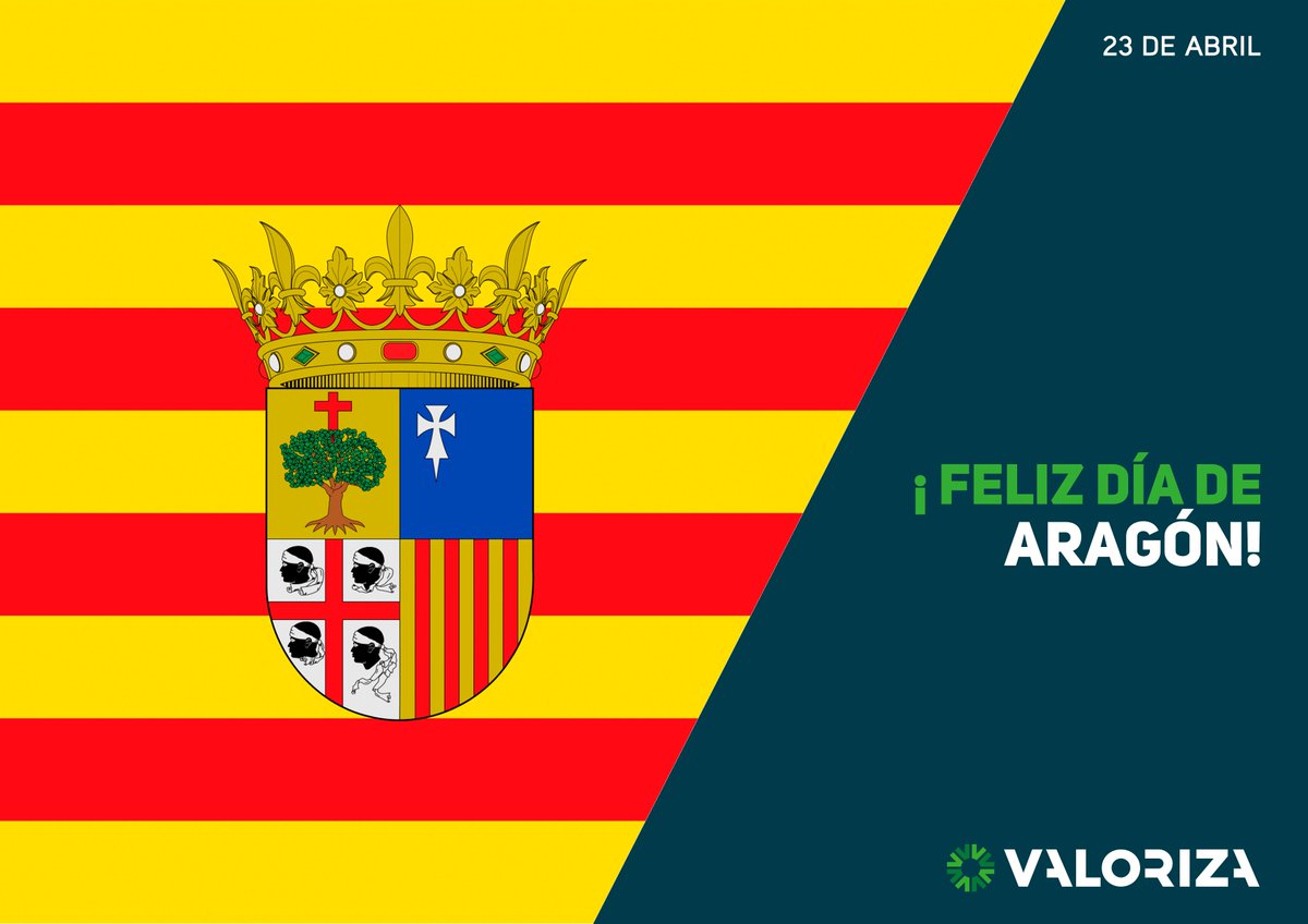 ¡Celebramos con los aragoneses el #DíadeAragón! 🎉 

Muchas felicidades a todos sus ciudadanos, con los que guardamos una estrecha relación prestando servicios en sus municipios. 💪

@GobAragon
#Valoriza 
#FuturoSostenible