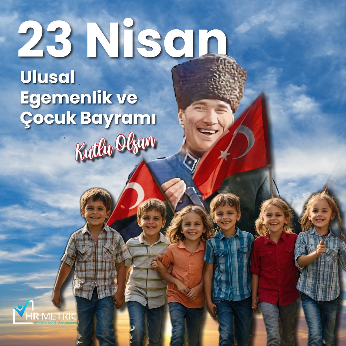 HRMetricstr's tweet photo. 23 Nisan Ulusal Egemenlik ve Çocuk Bayramımız Kutlu Olsun!

Bugün, Türkiye Cumhuriyeti'nin kurucusu Mustafa Kemal Atatürk'ün tüm dünya çocuklarına armağan ettiği bu özel günü, coşku ve umutla kutluyoruz.

#23Nisan #UlusalEgemenlikveÇocukBayramı #Atatürk #GeleceğimizÇocuklar https://t.co/9F6HNZLBYO