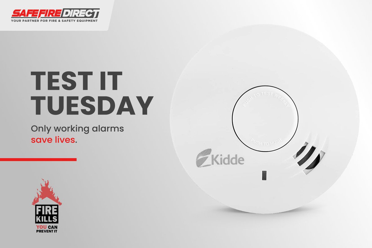 It's #TestItTuesday!

👆🔊 Don't forget to test your Smoke, Heat and CO alarms today. ✅

#PressToTest #SmokeAlarms #FireAlarms #FireSafety #FireKills #SaveLives
