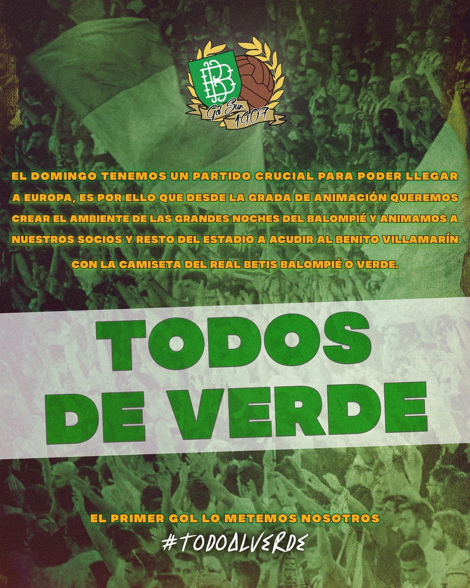 GolSur1907's tweet image. Este domingo, #TodoAlVerde.