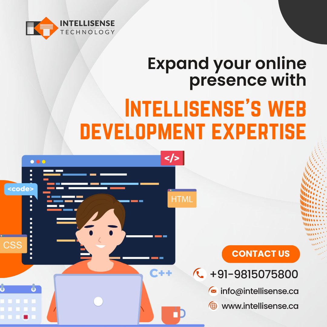 Intelisensetech's tweet image. Expand your online presence with Intellisense's Web Development Expertise!
.
To know more visit: intellisense.ca/web-developmen…
or
Call us at +91 9815075800
.
#WebDevelopmentCompany #DigitalPresence #OnlineBrand #WebsiteDevelopment #TechSolutions #ITCompany #IntellisenseTechnology