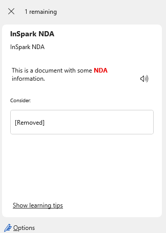 alberthoitingh's tweet image. This is great new functionality. It was announced some time ago, but I now finally see this in Office. Detected sensitive information in a document is marked ;-) #MicrosoftPurview #MicrosoftInformationProtection