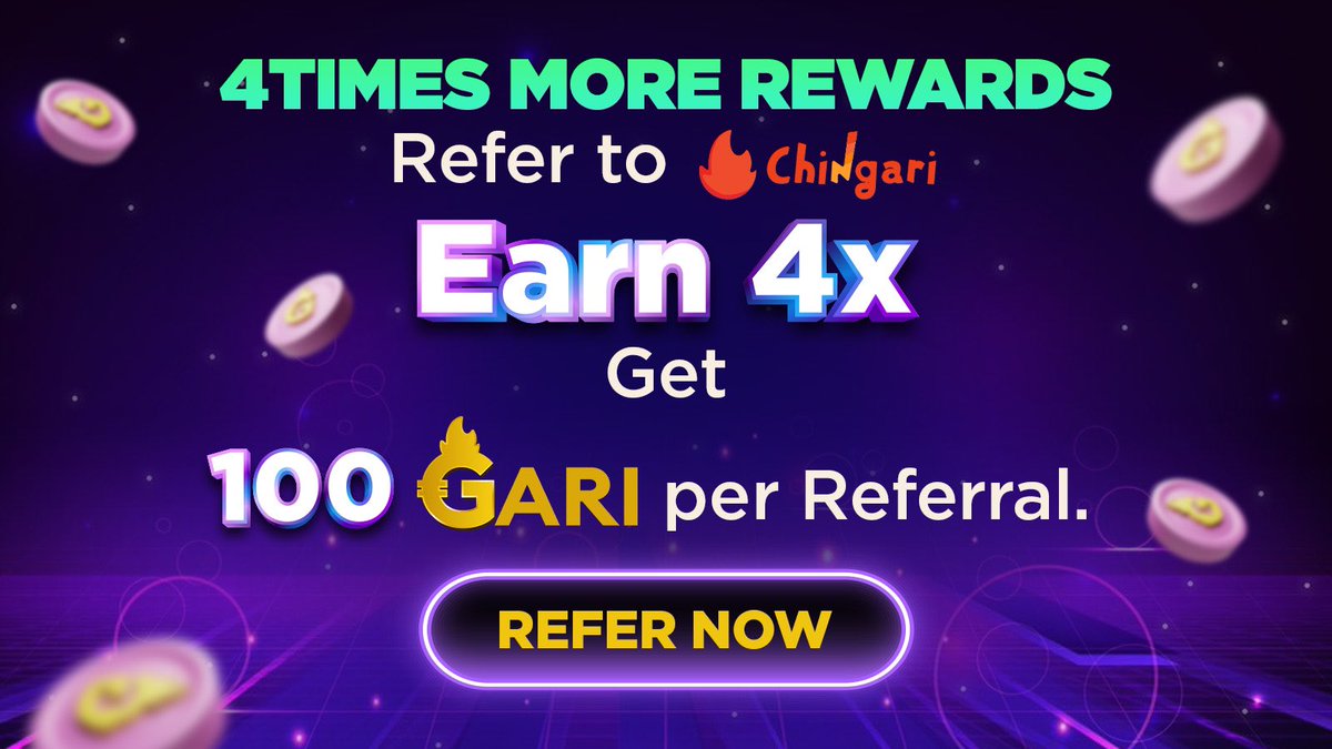 Get Excited! We heard our community’s feedback, and we have an update to our Refer & Earn Program. Now, you can earn 4 times the rewards when you refer someone, and your referral will receive twice the previous reward! So each referral is now eligible for 100GARI Rewards and the