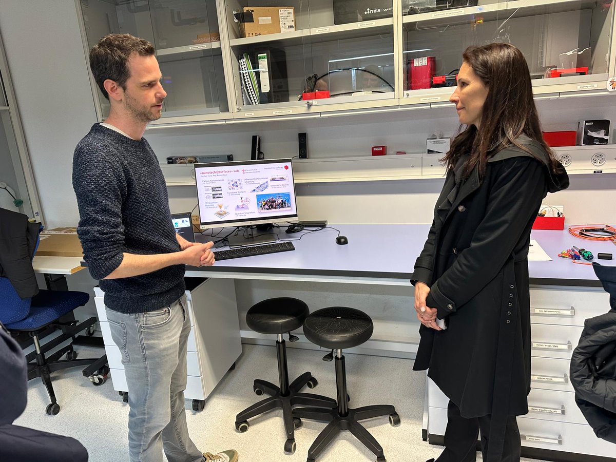 Visit from @EPFL_en president elect Anna Fontcuberta @i_morral at @Empa_CH - tour of the labs and technology transfer platforms. Together, we identified areas in which to intensify our collaboration in the future. Thank you, Anna, for your interest in our work!