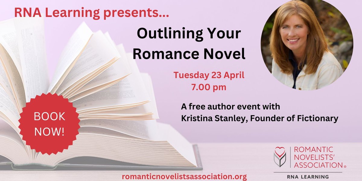 Hi lovelies & #WritingCommunity 💖don't miss our fabbie #free event tonight with RNA Learning & @StanleyKMS of Fictionary @TheStoryEditor on 'How to Outline Your Romance Novel' 📚 hugs from Lily xx🥰 Tickets here: eventbrite.co.uk/o/rna-learning… @RNAtweets #TuesNews #writingtips