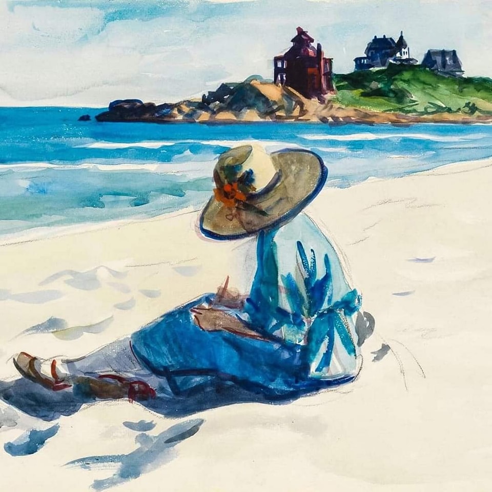 Come si fa a spiegare il mare a chi lo guarda... e vede solo acqua.🌊 __ Edward Hopper__