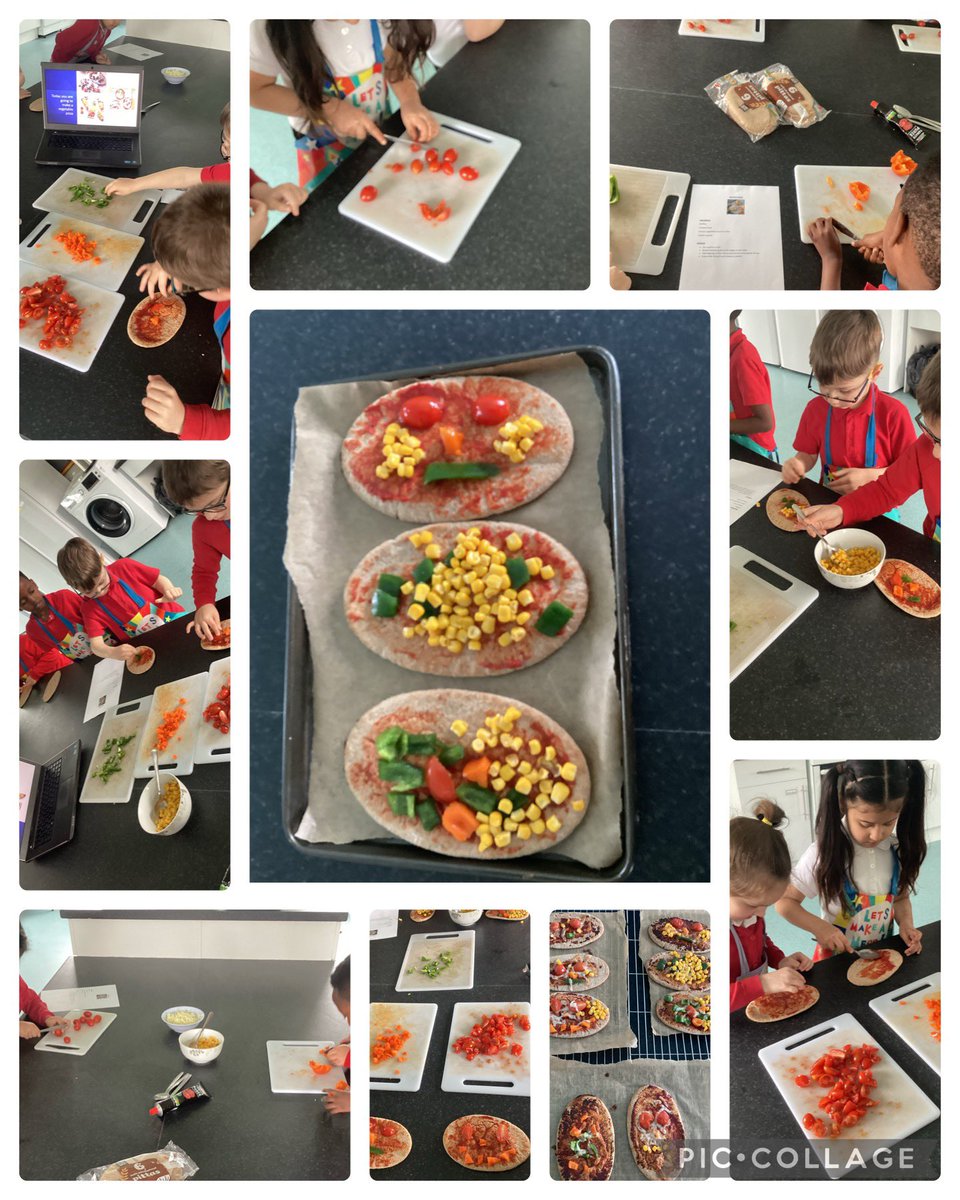 1SB were learning about the importance of vegetables and where they come from. They then made some delicious vegetable pizzas #EatThemToDefeatThem @thrivetrust_CEO @thrivetrust_UK