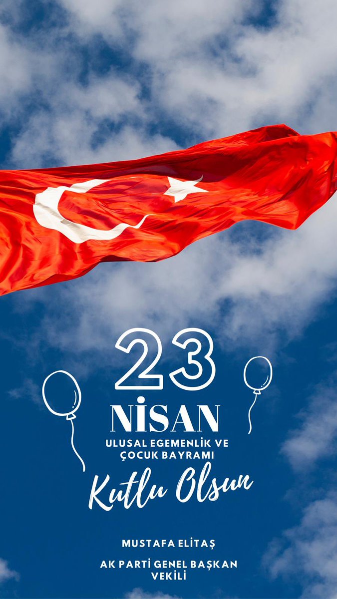 Gazi Meclisimizin açılışının 104. yıl dönümü ve istikbalimiz, evlatlarımızın #23Nisan Ulusal Egemenlik ve Çocuk Bayramı kutlu olsun.