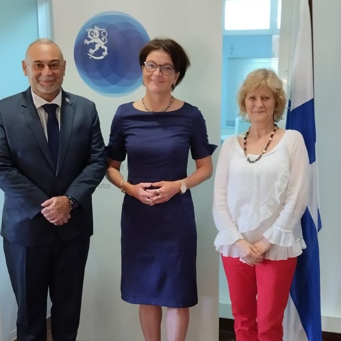 🌍 The FAO Representative, Mr. @jlfernandezfil, met the Ambassador of Finland, Ms. Anna-Kaisa Heikkinen. The discussion focused on potential collaboration, particularly in the #Forestry sector.