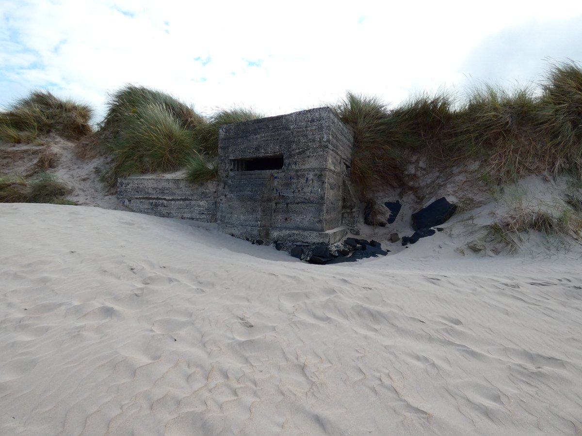 Our #SiteOfTheMonth for April is the pillbox on the Bann Mouth at Portstewart Strand. Sitting on the far western end of the beach, the structure was armed with a machine gun. With an effective range of 2000m it’s crew could place a curtain of devastating fire along the beach.