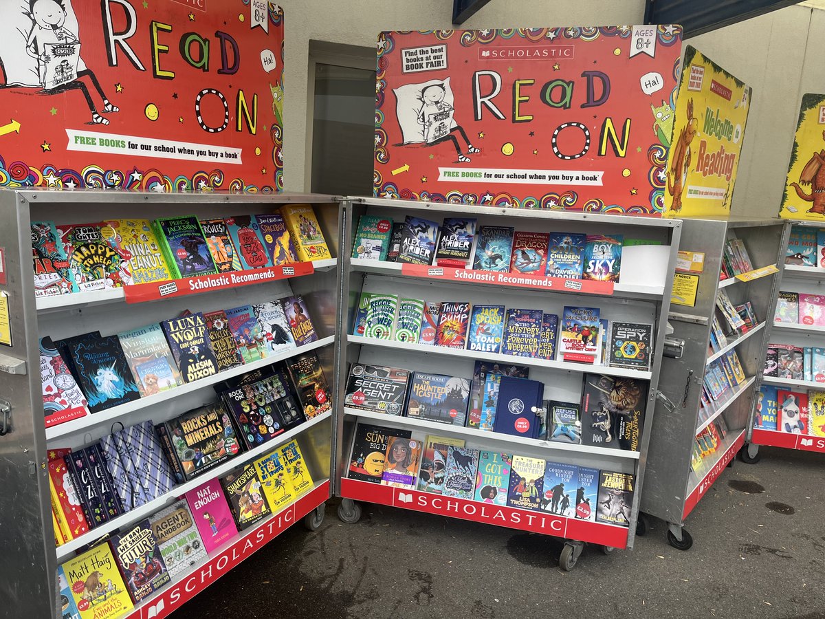 The Book Fair is in full swing @GrangeHarrow , featuring a wide array of books on various genres. Be sure to stop by the stall after school in Furness Road playground. 📚 #Readforpleasure #BeGreatBeGrange #CCWay