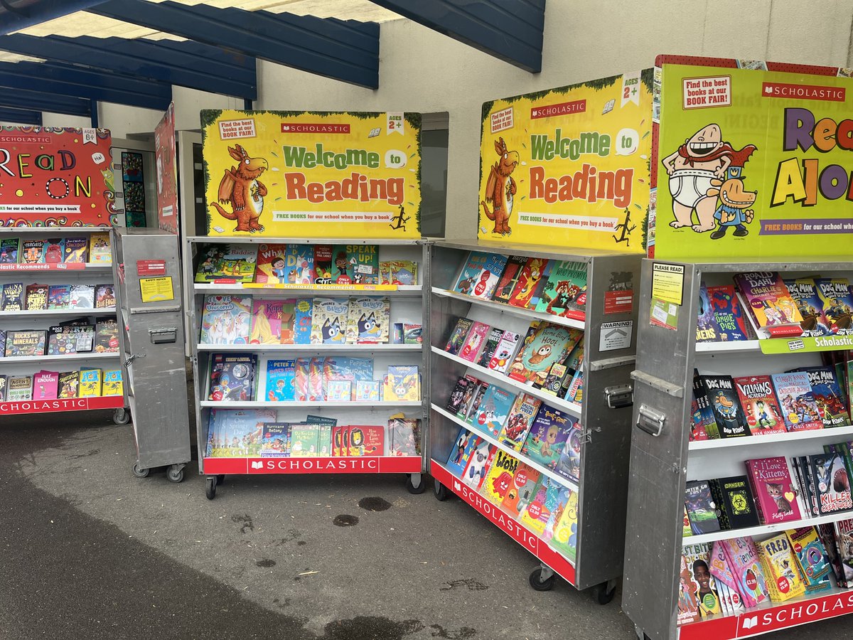 GrangeHarrow's tweet photo. The Book Fair is in full swing @GrangeHarrow , featuring a wide array of books on various genres. Be sure to stop by the stall after school in Furness Road playground. 📚

#Readforpleasure #BeGreatBeGrange #CCWay https://t.co/jQFznsSKtK
