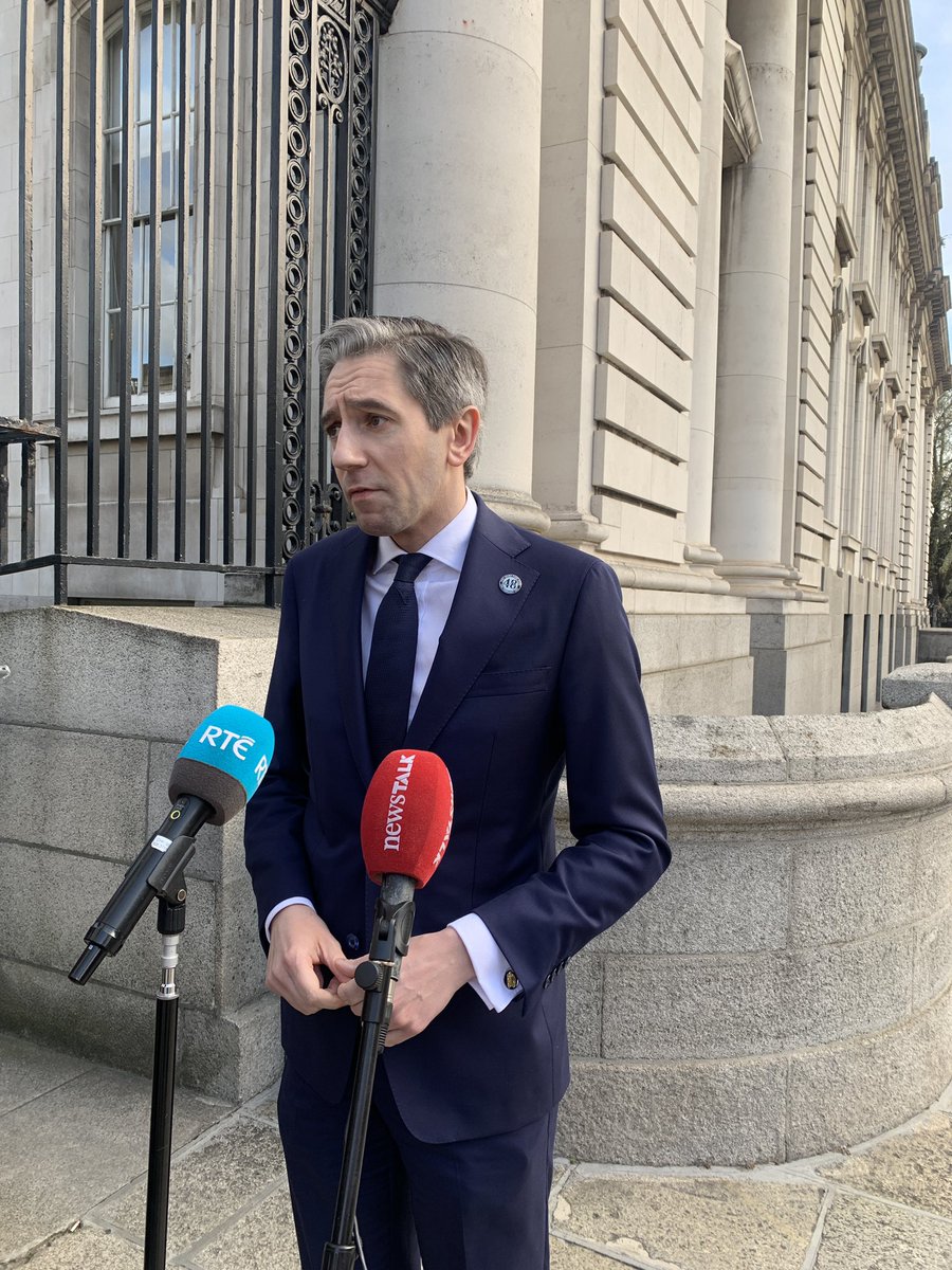 Taoiseach Simon Harris says he visited the Stardust memorial last night ahead of his State apology to the Dail this afternoon. He will discuss that with Cabinet, as well as proposals for his Department to potentially hold a State commemoration in consultation with families.