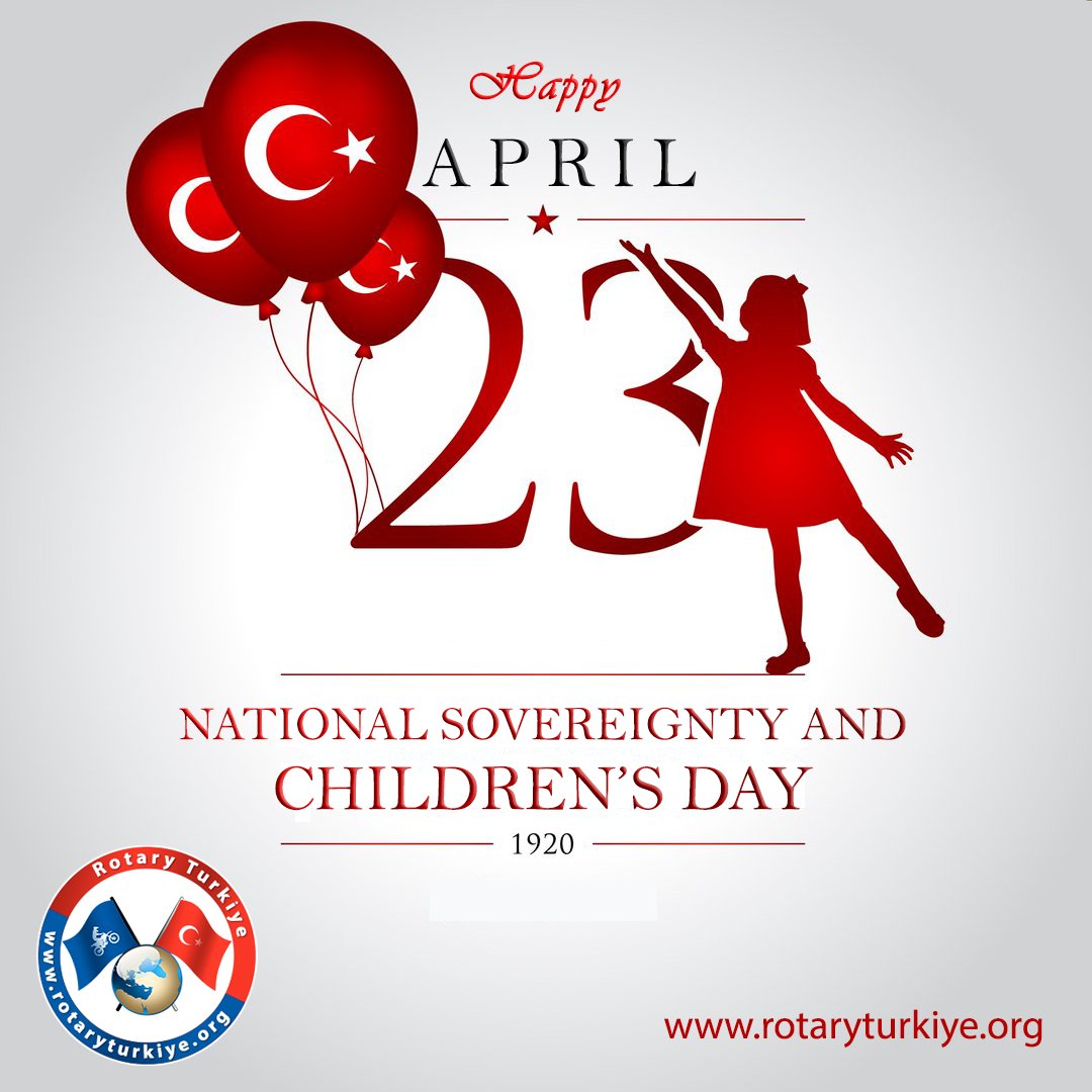 Happy National Sovereignty and Children's Day.

National Sovereignty and Children's Day is a public holiday in Turkey commemorating the foundation of the Grand National Assembly of Turkey, on 23 April 1920. It is the only holiday which is devoted to all children of the world.