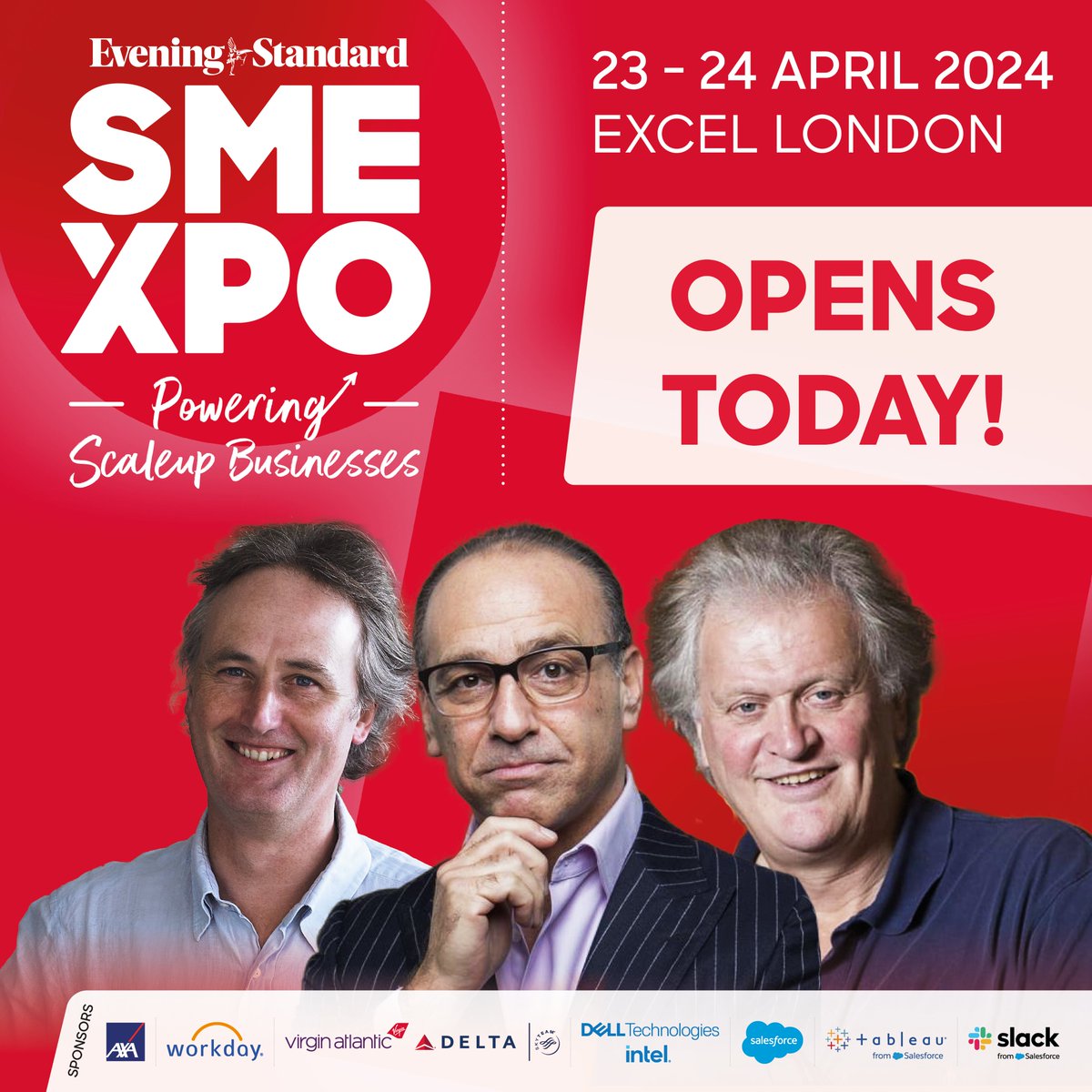 #SMEXPO2023 opens today! Visit us today from 09:30 to 17:00! Where? Hall entrance S6, ExCel London, Royal Victoria Dock, 1 Western Gateway, London E16 1XL 👉FREE to attend. There's still time to grab your ticket: 🔗sme-xpo-2024.reg.buzz/socialmedia
