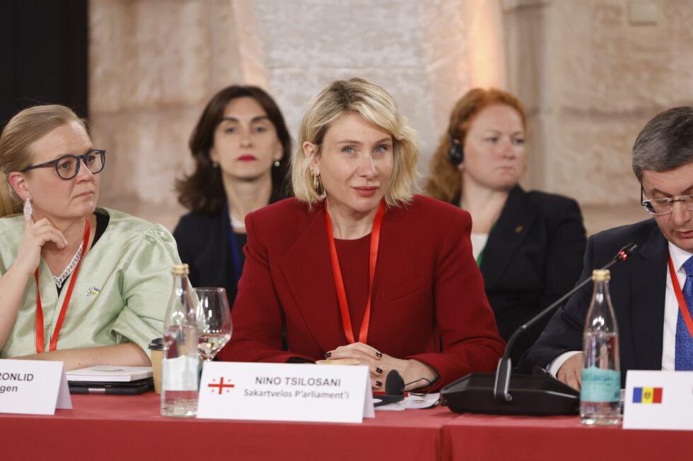 ninotsilosani19's tweet photo. Excellent opportunity to participate in the Conference of Speakers of the EU Parliaments (EUSC) in Spain alongside Maka Bochorishvili. I contributed to discussions at the Women's Forum, sharing our country's vision on women's rights and empowerment #Georgia #EU #candidatestatus https://t.co/rSfGBRwSQJ