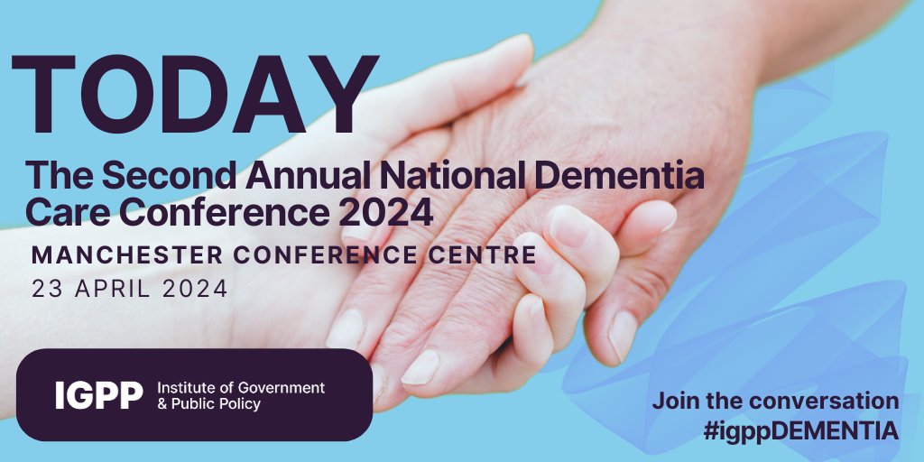 We are delighted to announce that The Second Annual National Dementia Care Conference 2024 is taking place today.

#igppDEMENTIA #dementia #dementiacare #healthcaretechology