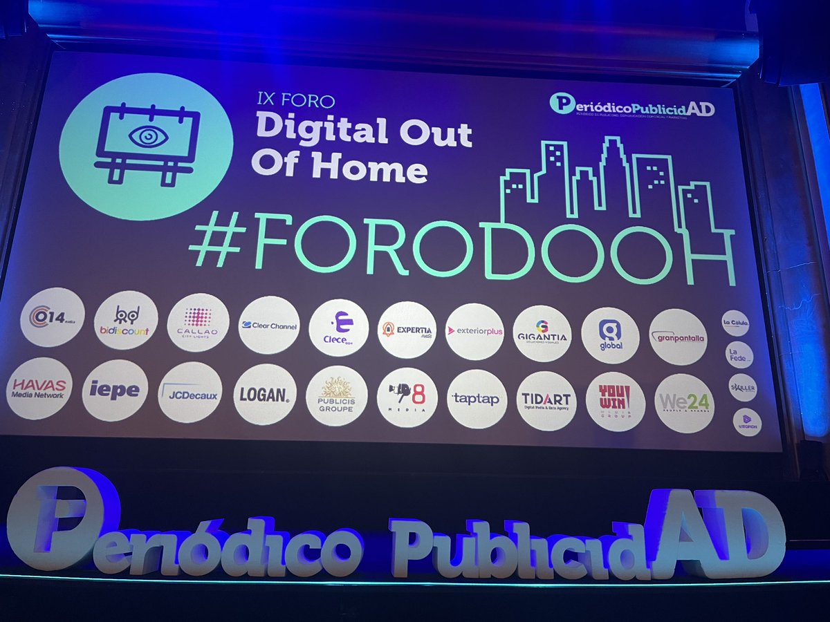 Hoy estamos en el #ForoDOOH del @PdelaPublicidad en el cual somos colaboradores!

#publicidadexterior #medioexterior #dooh #digitaloutofhome