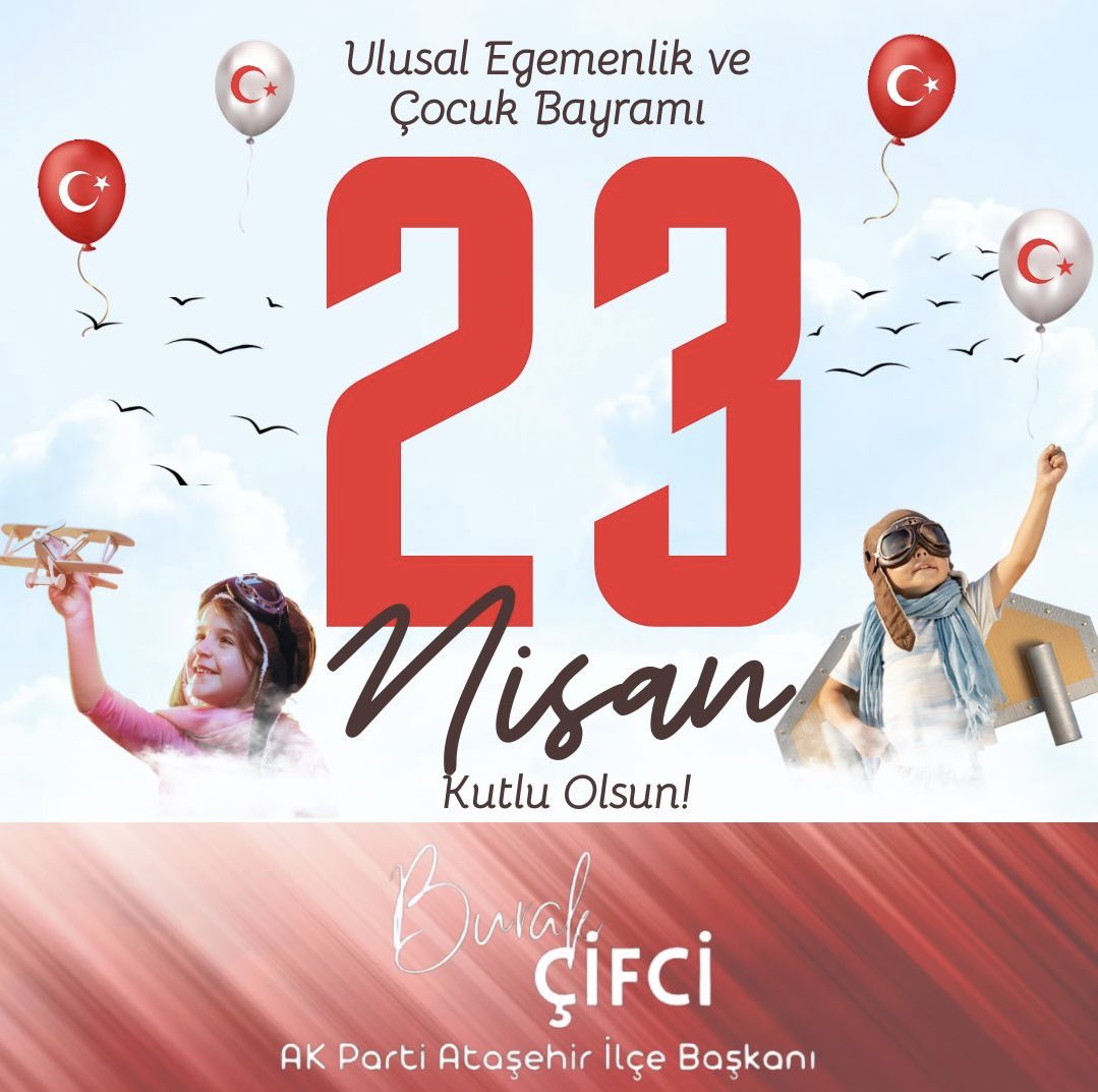 Egemenliğimizin temel simgesi olan Türkiye Büyük Millet Meclisi’nin 104. yaşı ve egemenliğin güvencesini oluşturan çocuklarımızın bayramı kutlu olsun. 🇹🇷 #23Nisan @atasehirakparti @osmannnurika