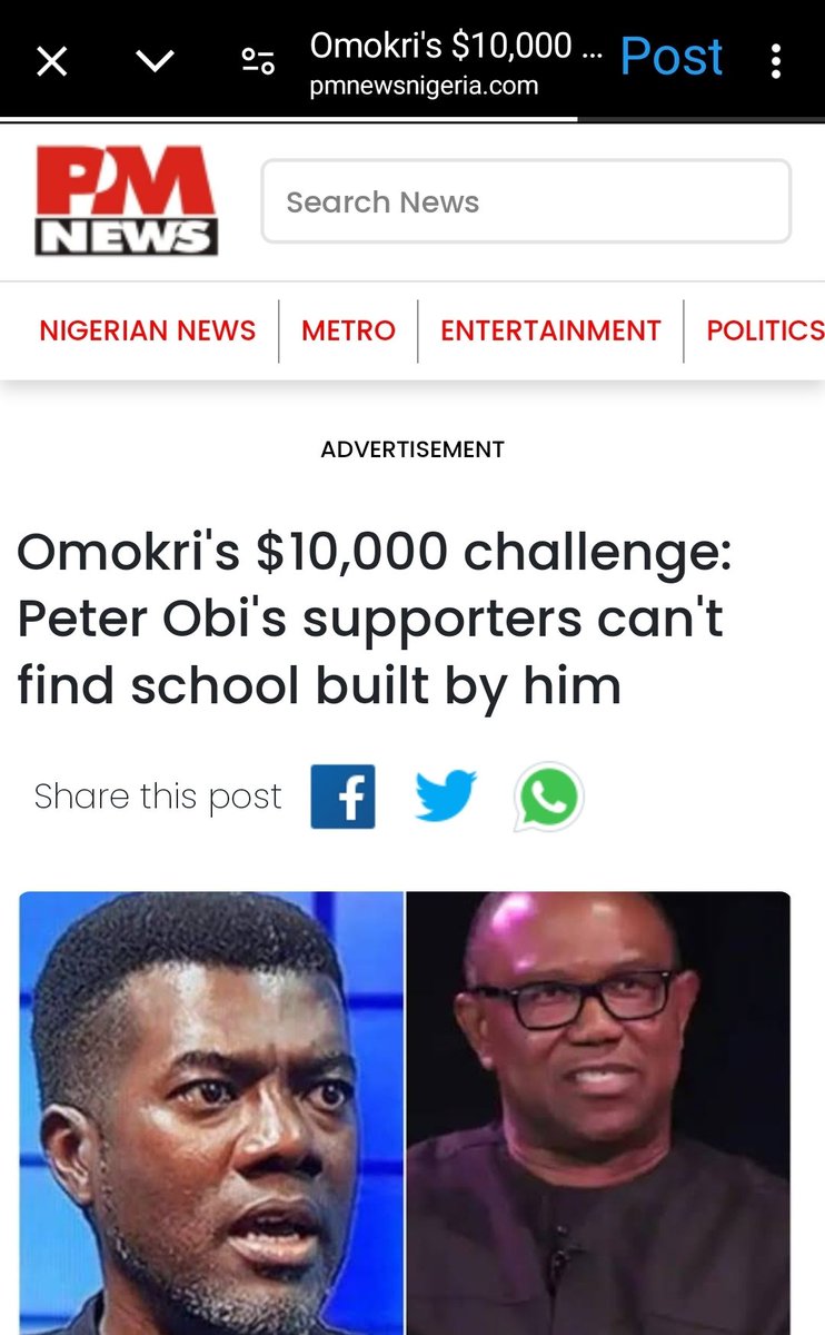 Only a pathological liar and mischievous person would have nonexistent evidences or claims he receives counsels from a madman. So, with all the media space noise by his mob supporters, NONE could find ANY school built by the 'messiah' who wants to make a New Nigeria POssible!😄😄