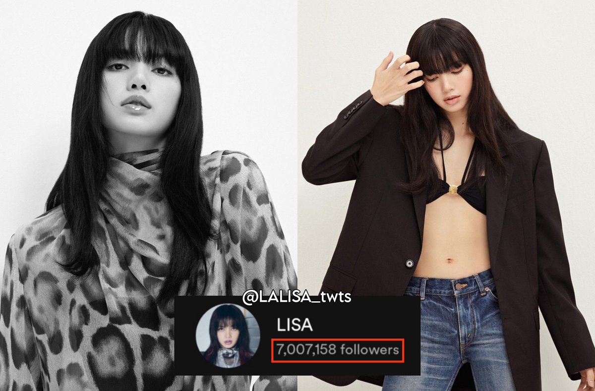 📊 LISA has now surpassed 7 MILLION FOLLOWERS on Spotify. 🔥 — She is the FIRST BLACKPINK member and the FASTEST K-Pop female soloist to achieve this, breaking the record of IU. #LALISA #LISA @wearelloud