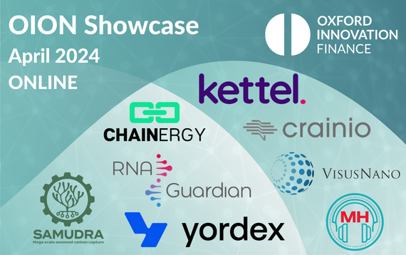 ⌽ @OION_TVIN_OEI presents its next selection of innovative science & tech companies at the next OION Showcase on 24 April. 8 companies will pitch their next-generation solutions to an audience of specialist UK Angel Investors😇
 
#oion #oxfordinnovationfinance #angelinvesting