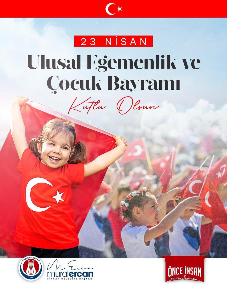 Türkiye Büyük Millet Meclisimizin açılışının 104.Yıl dönümü ve yarınlarımızın teminatı çocuklarımızın #23nisanulusalegemenlikveçocukbayramı kutlu olsun.🇹🇷