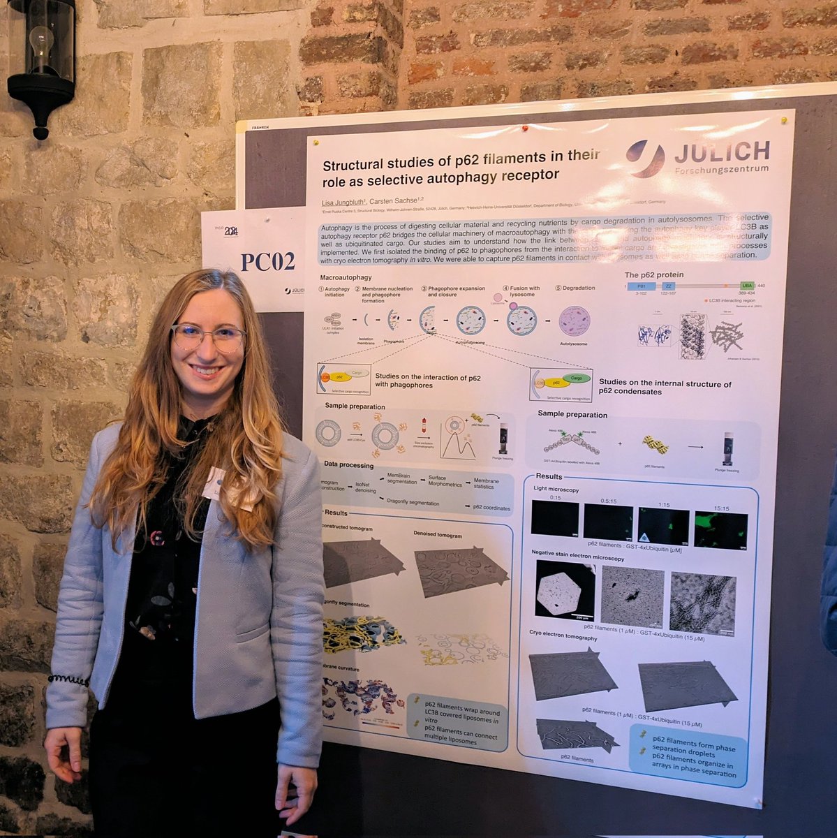 Lisa (@lisajungbluth) on Twitter photo Poster presentation at #PICO2024
Catching a lot of good suggestions to digest. #SelectiveAutophagy #Macroautophagy #cryoEM <a href="/SachseGroup/">Sachse Group</a> Poster presentation at #PICO2024
Catching a lot of good suggestions to digest. #SelectiveAutophagy #Macroautophagy #cryoEM <a href="/SachseGroup/">Sachse Group</a>