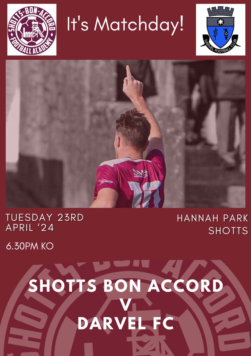 ⚽️🇱🇻 It’s Semi Final Day! 🇱🇻⚽️

Tonight we are in semi final action as we take on <a href="/darvelfc/">Darvel FC</a> in the <a href="/IndigoUnifiedUK/">Indigo Unified Communications</a> West of Scotland Cup at Hannah Park

🗓Date -  23/04/2024
🏆<a href="/IndigoUnifiedUK/">Indigo Unified Communications</a> WOS Cup 
⏰Time - 6.30pm
🆚Opposition - Darvel FC
📍Hannah Park