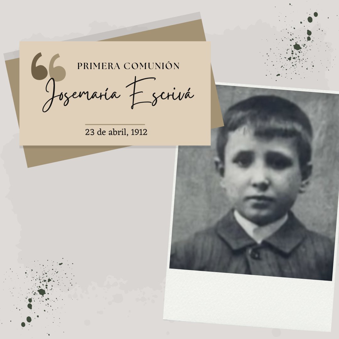 cedej_unav's tweet photo. 🗓️ 23 de abril de 1912 Josemaría Escrivá, fundador del @opusdei recibió su primera comunión.

#sanjosemaríaescrivá #historiadelopusdei #ceje #isje
#josemariaescriva #opusdei https://t.co/YiCo3b52xL