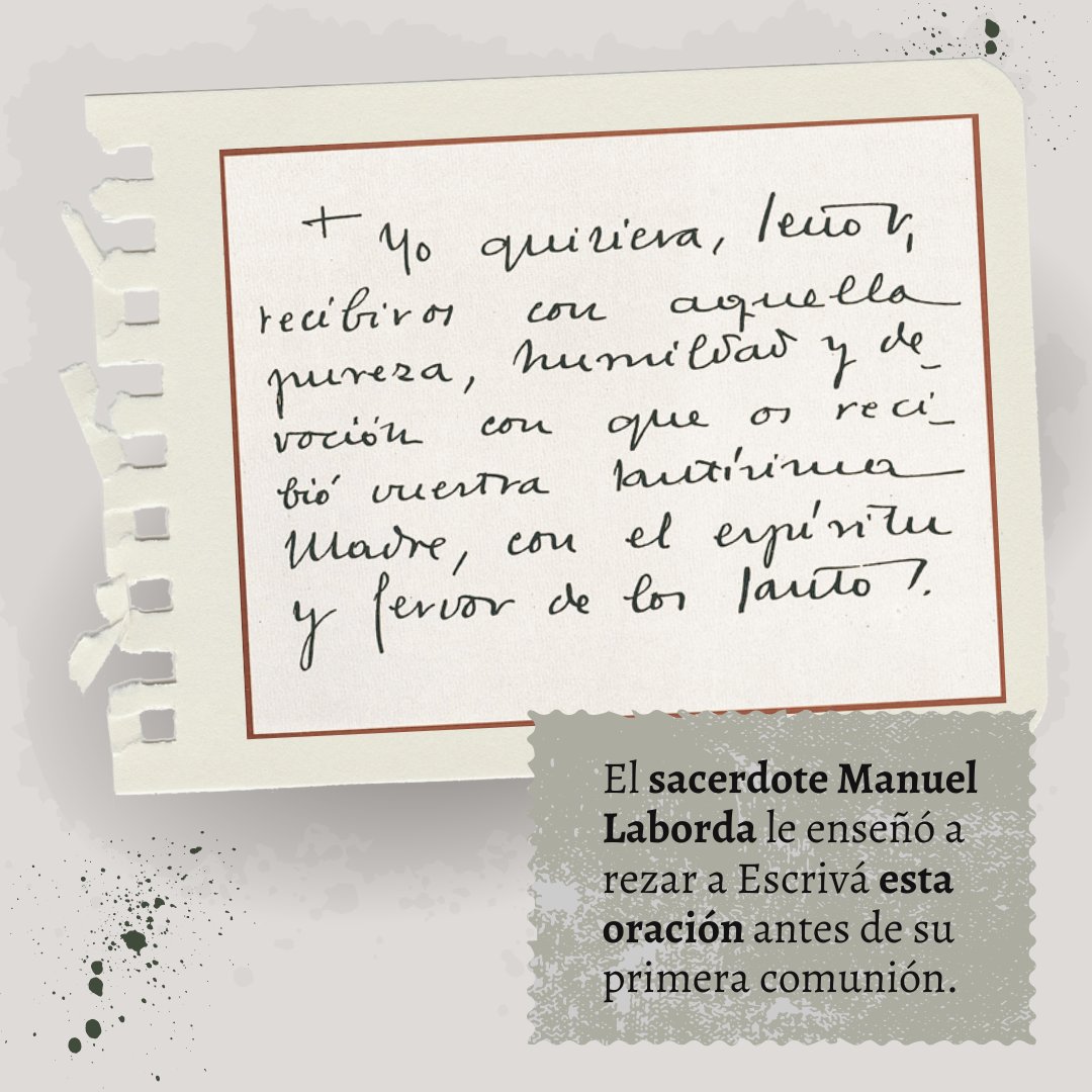 cedej_unav's tweet photo. 🗓️ 23 de abril de 1912 Josemaría Escrivá, fundador del @opusdei recibió su primera comunión.

#sanjosemaríaescrivá #historiadelopusdei #ceje #isje
#josemariaescriva #opusdei https://t.co/YiCo3b52xL