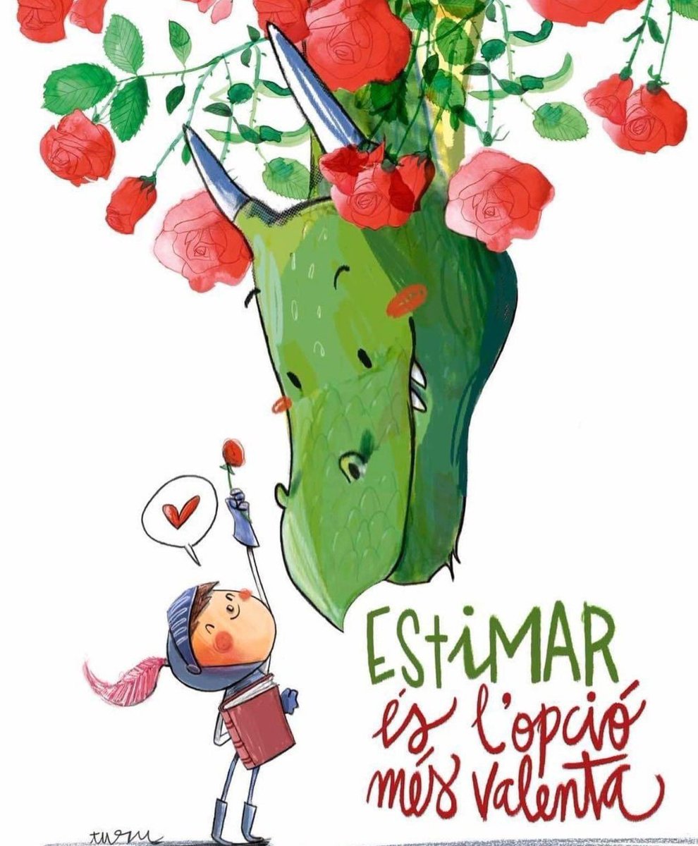 Jo sempre he sigut molt valenta.
#SantJordi2024 
Dia de cultura, amor i catalanitat.